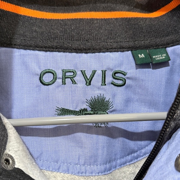 Orvis Men's Charcoal Zip-Up Sweater - NEVER WORN! - Picture 2 of 3